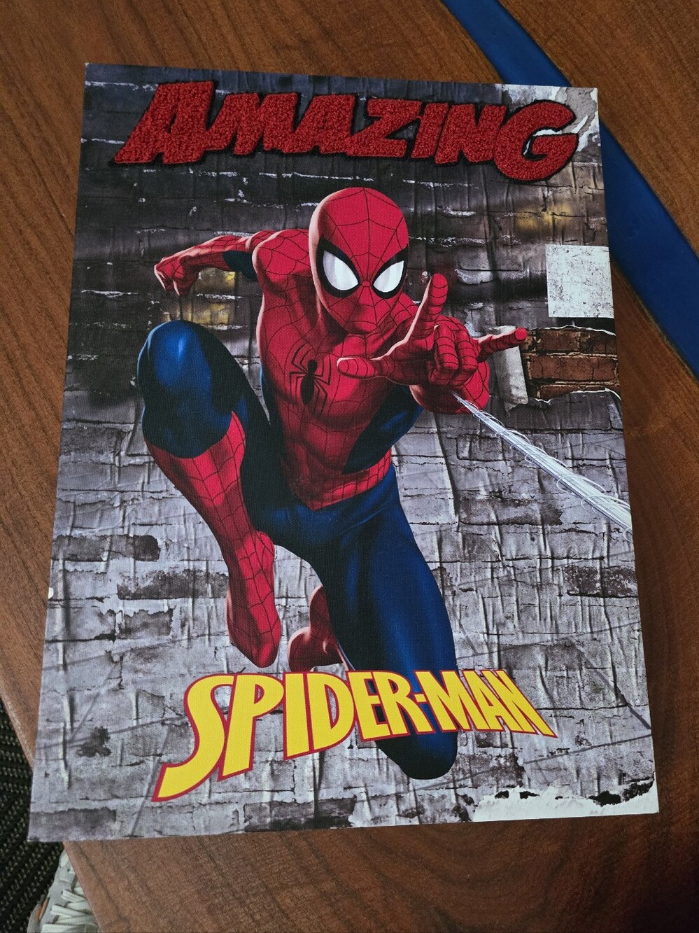 Spider-Man Wall Poster, Canvas Print - Red & Blue